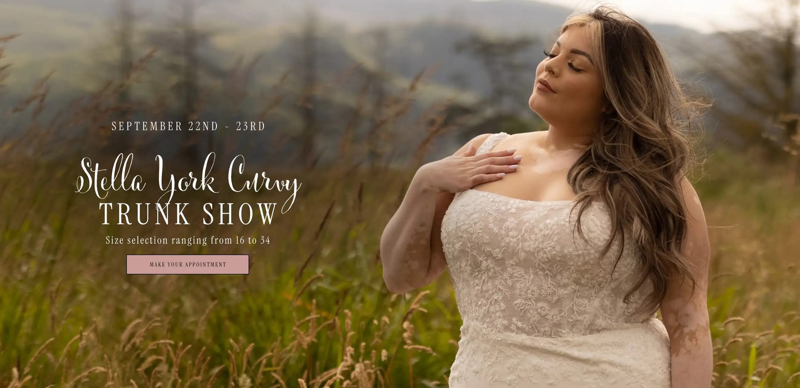 Stella York Curvy Trunk Show Banner