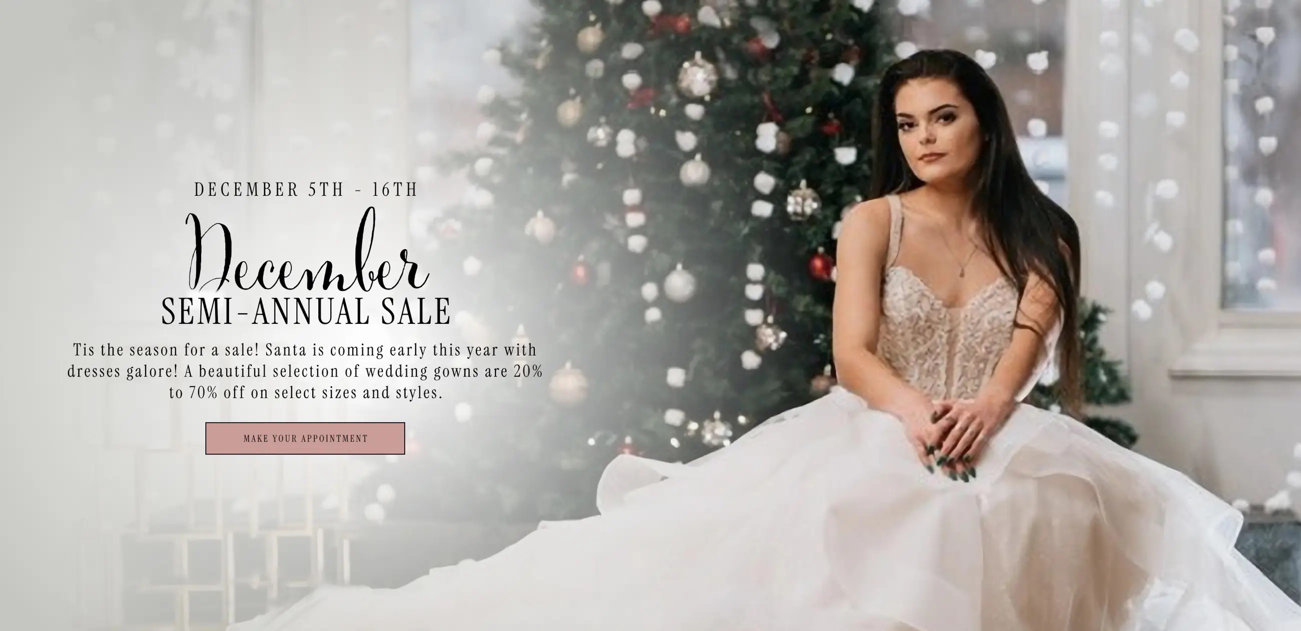 December Semi-Annual Sale Banner